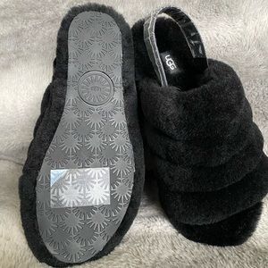 Ugg Fluff Yeah Bling Slide, Black size 8 NWOT
